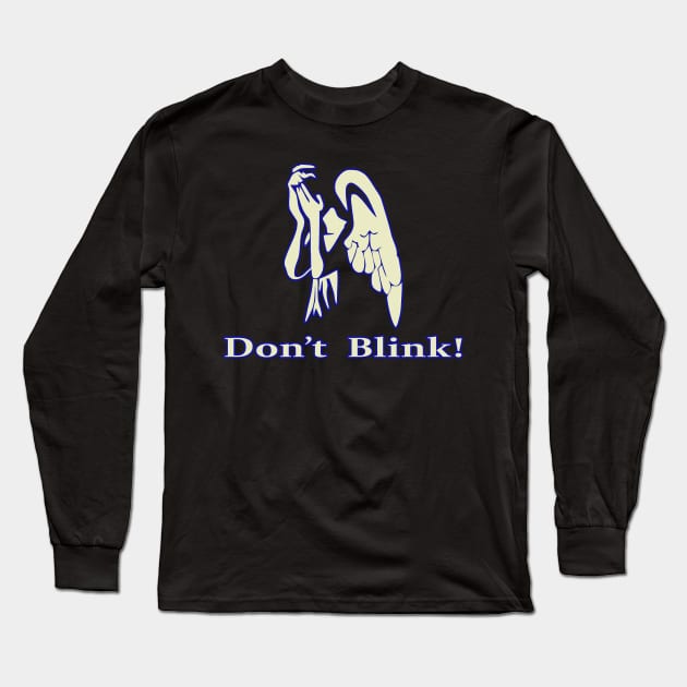 Weeping Angel Long Sleeve T-Shirt by Blackhearttees